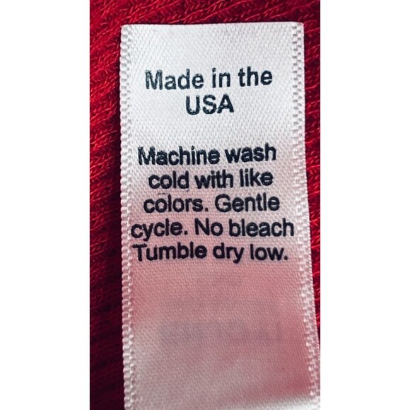 Michael Stars Waffle Knit T Shirt  Long Sleeve V Neck Reverse Seam - Picture 6 of 16